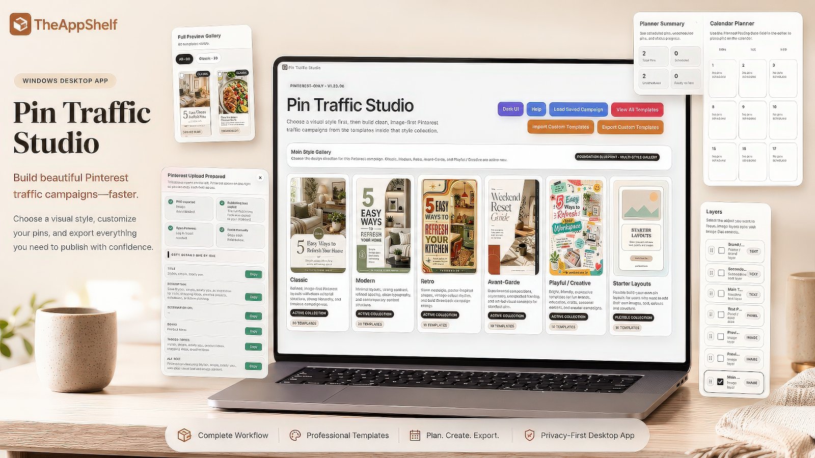 Pin Traffic Studio app screenshot