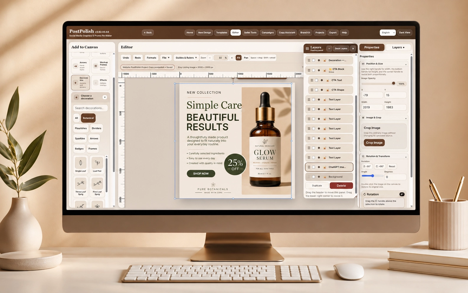 Post Polish application showcase