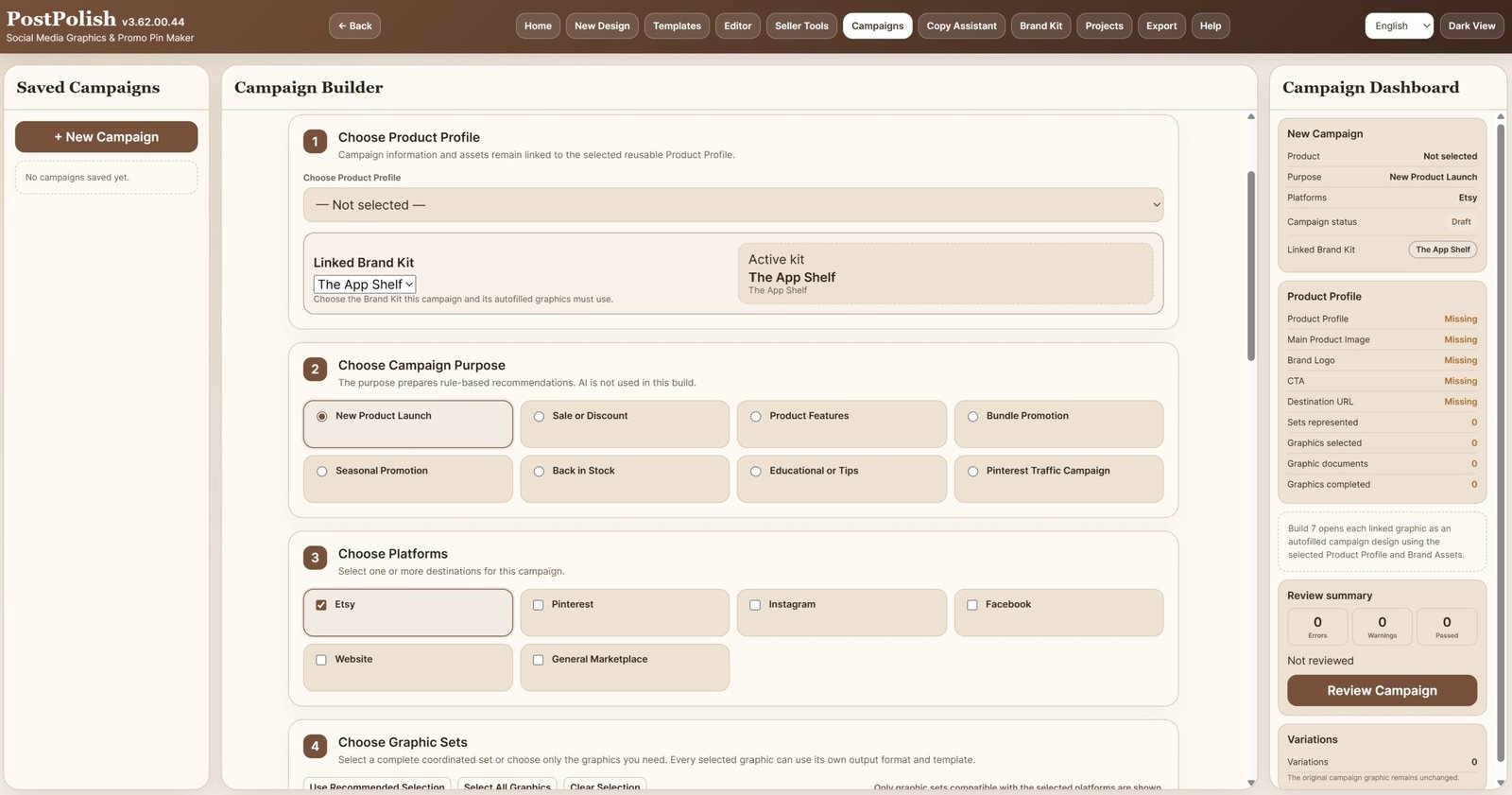 Post Polish Campaign Builder