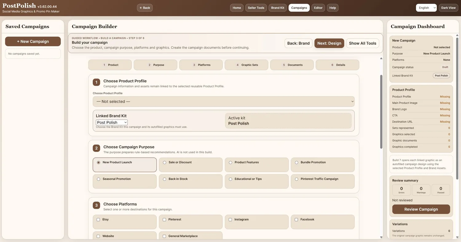 Post Polish Campaign Builder